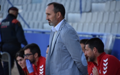 Kiko Ramírez ahir a la banqueta de la Nova Creu Alta | Críspulo Díaz